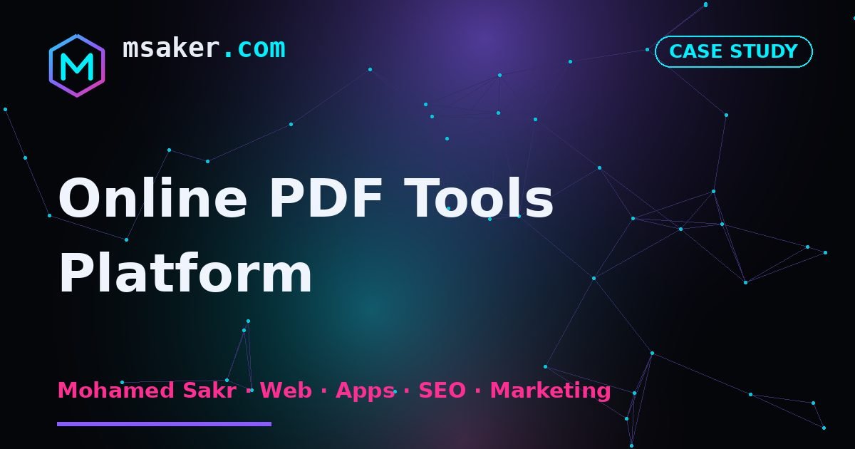 Online PDF Tools Platform