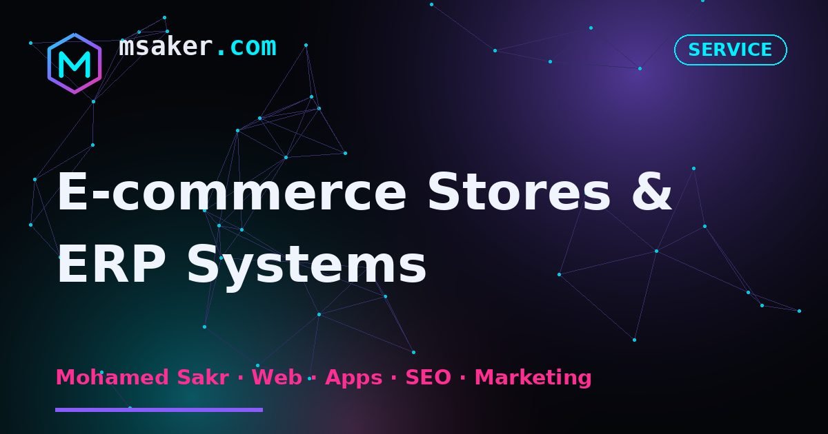 E-commerce Stores & ERP Systems